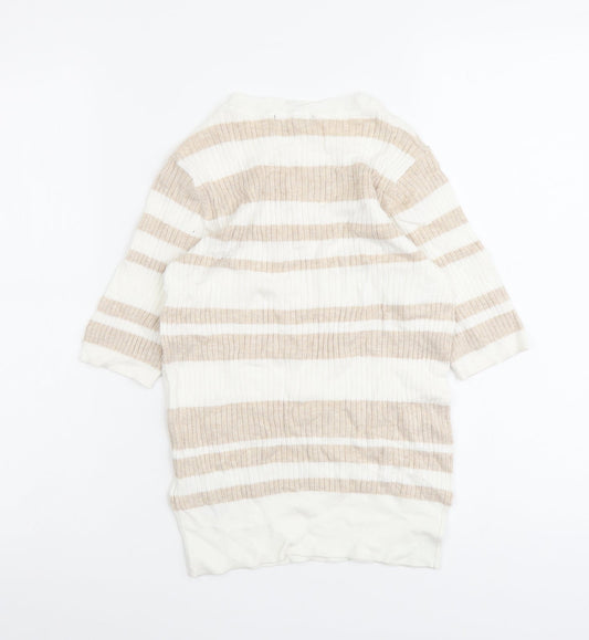 Womens UK Size 8 Marks and Spencer Beige Pullover Jumper
