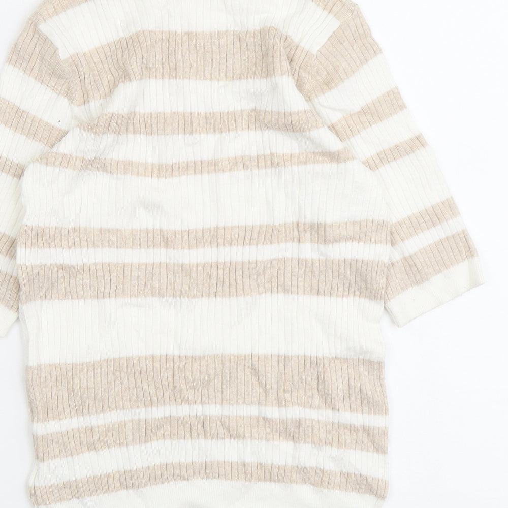 Womens UK Size 8 Marks and Spencer Beige Pullover Jumper