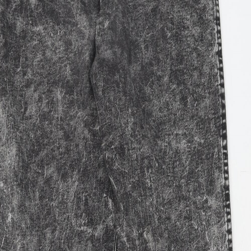 American Apparel Womens Black Cotton Skinny Jeans Size M Regular Zip