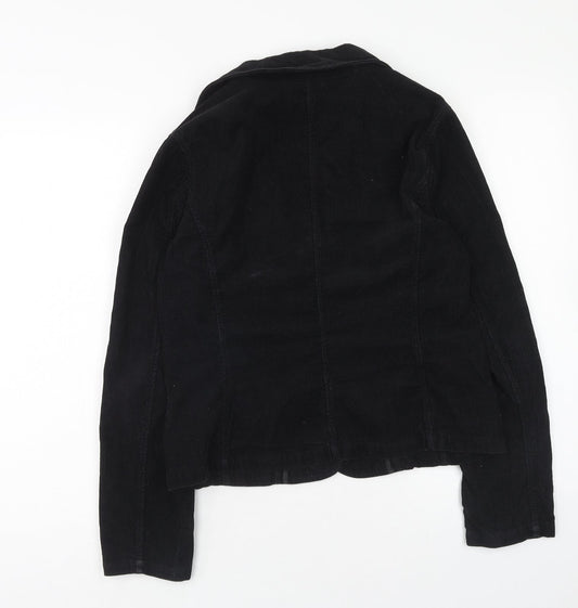 b.young Womens Black Jacket Blazer Size M Button