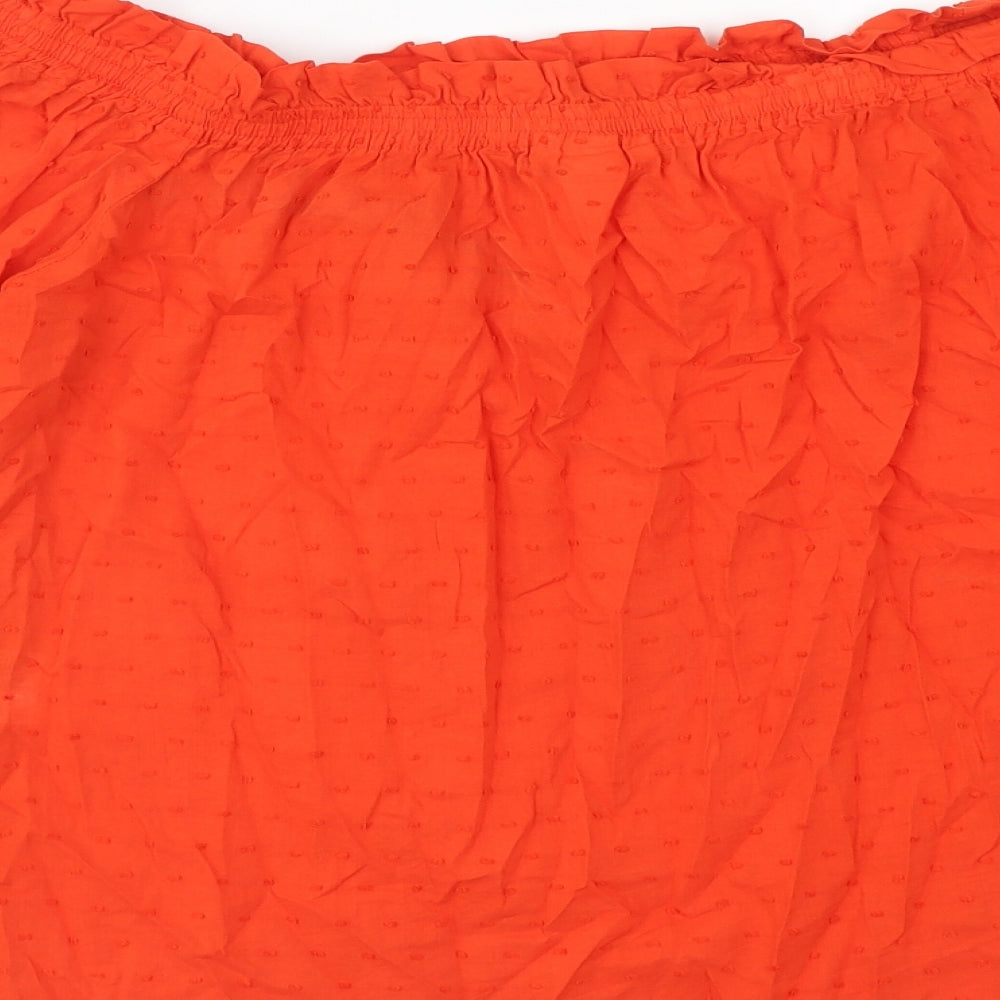 Womens UK Size 12 H&M Orange Basic Blouse