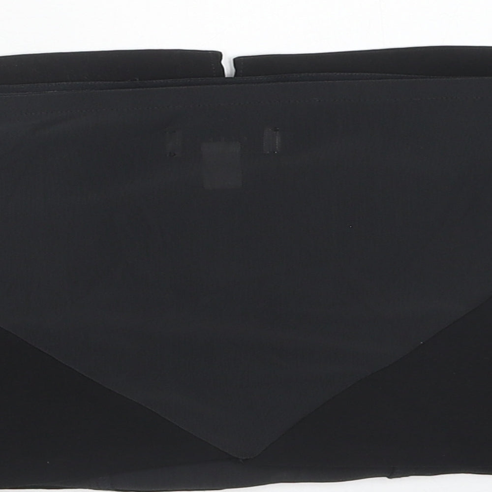 Womens UK Size 10 Topshop Black Cropped Blouse
