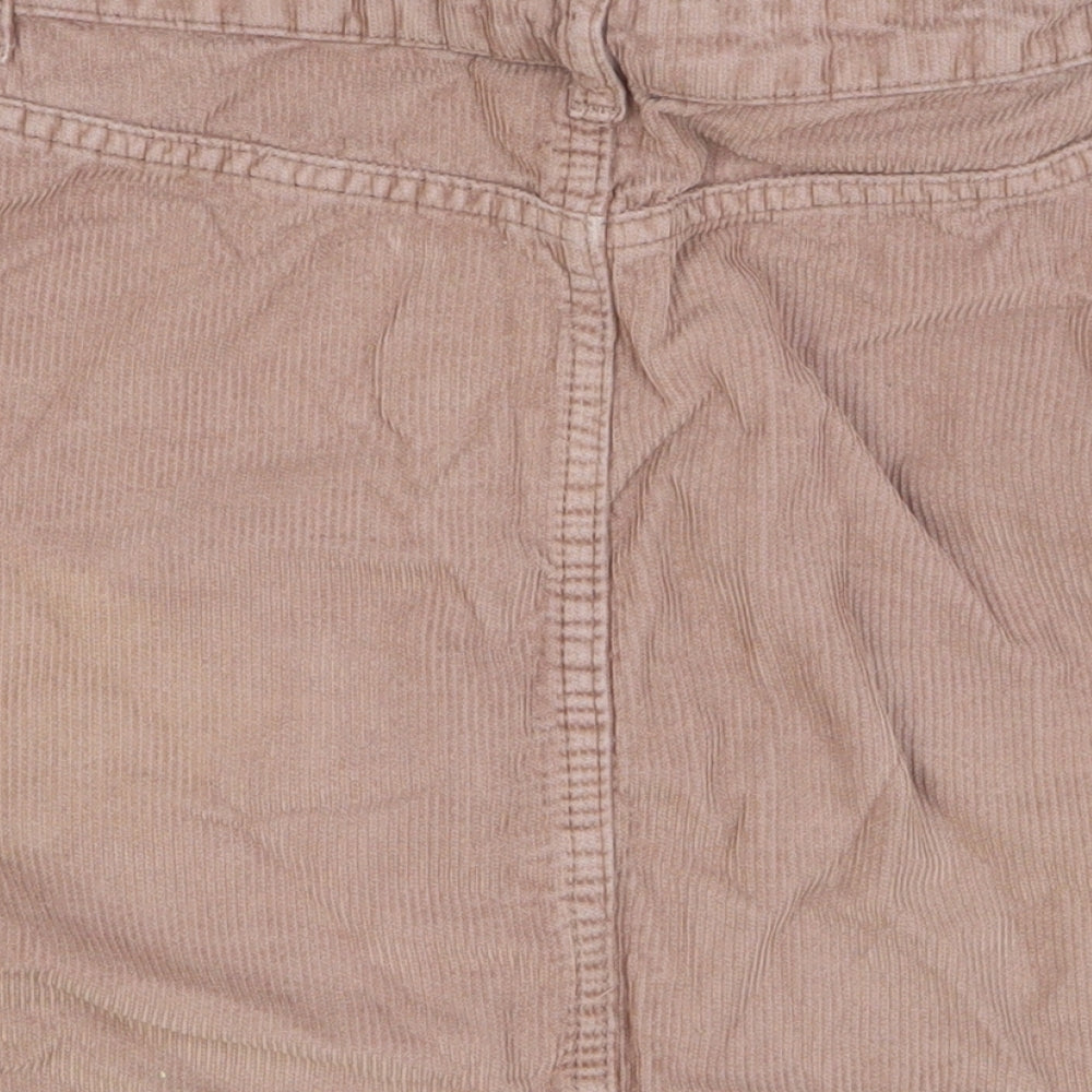Womens UK Size 8 Topshop Straight & Pencil Corduroy Skirt