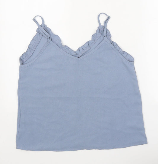 SheIn Womens Blue Polyester Camisole Tank Size S V-Neck