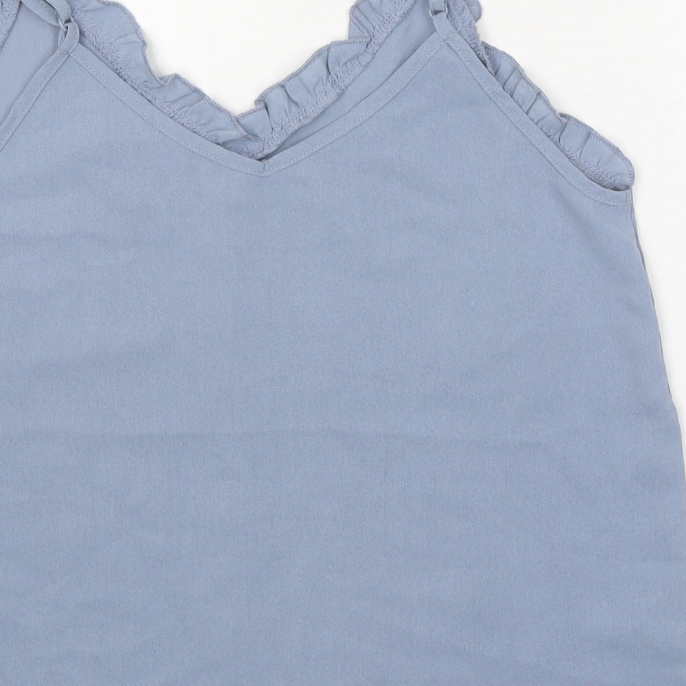 SheIn Womens Blue Polyester Camisole Tank Size S V-Neck