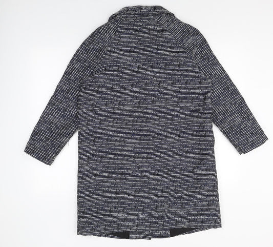 F&F Womens Grey Cotton Jacket Blazer Size 12