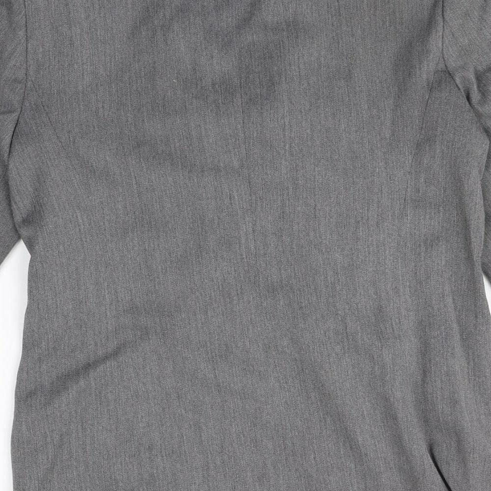 Wallis Womens Grey Polyester Jacket Blazer Size 12