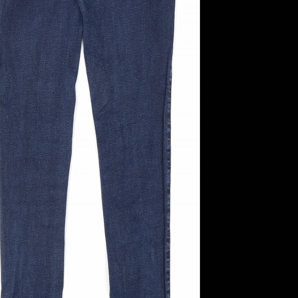 TU Womens Blue Cotton Jegging Jeans Size 10 L33 in Regular