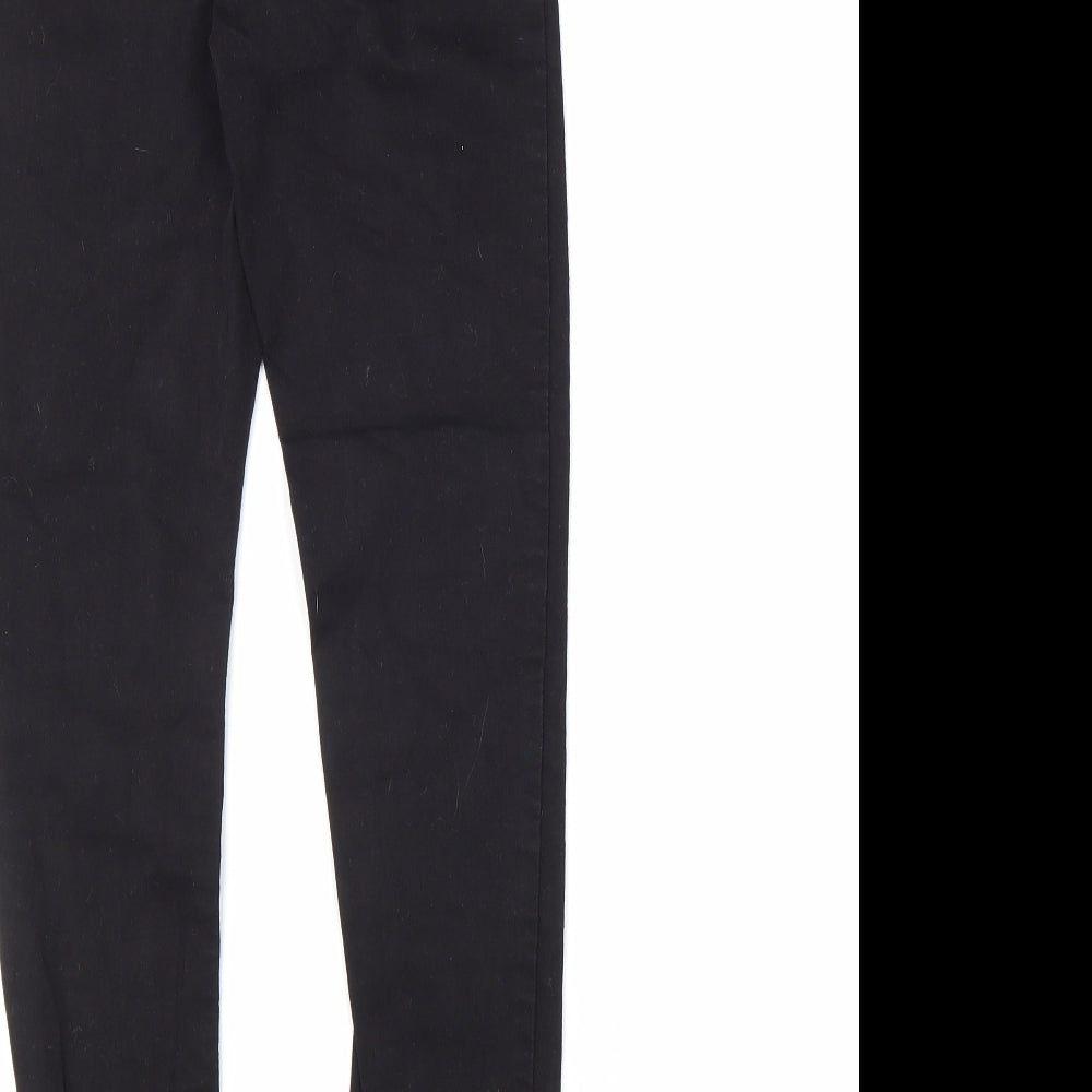 Denim & Co. Womens Black Cotton Skinny Jeans Size 8 L27 in Regular Zip