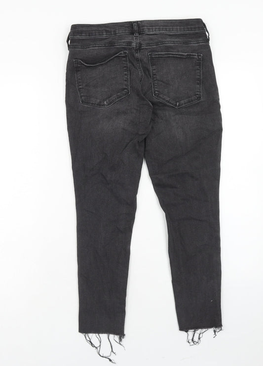Womens UK Size 28 Gap Regular Fit Skinny Black Jeans
