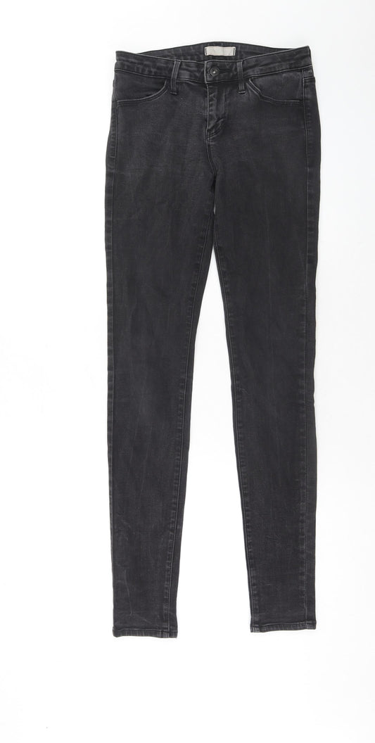 Womens UK Size 24 in Uniqlo Regular Fit Skinny Grey Jeans