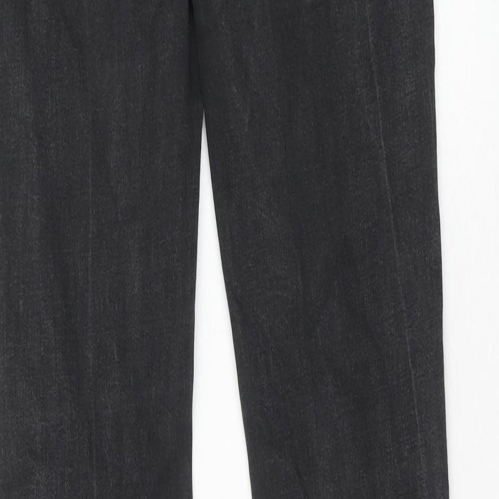 Uniqlo Womens Grey Cotton Skinny Jeans Size 24 in Regular Zip