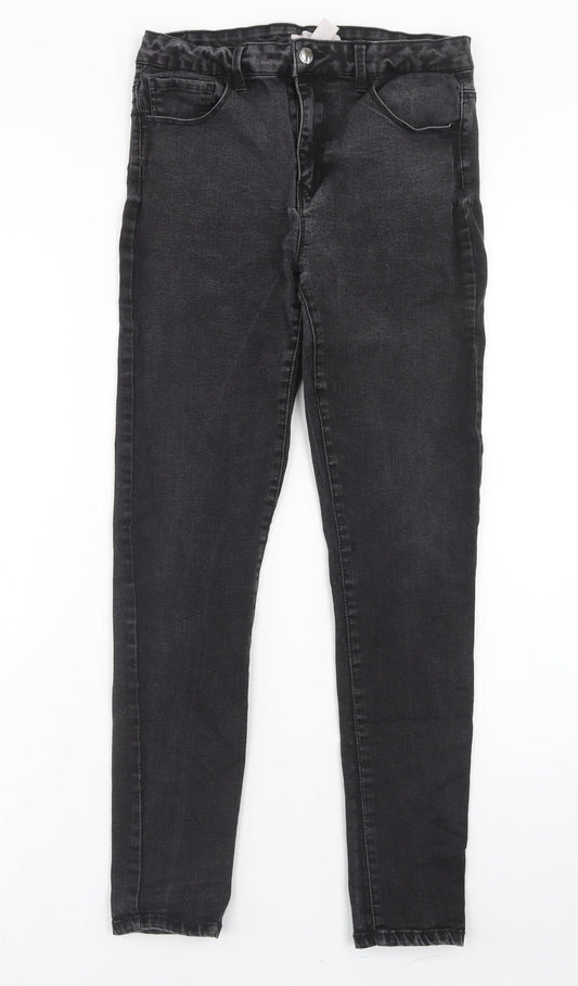 Forever 21 Womens Grey Cotton Skinny Jeans Size 28 in Regular Zip