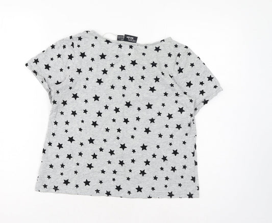 Womens UK Size XS ESMARA Grey Basic T-Shirt