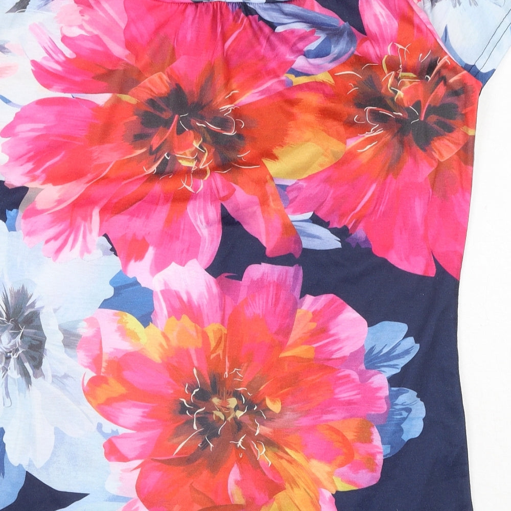Womens UK Size M Preworn Multicoloured Basic T-Shirt