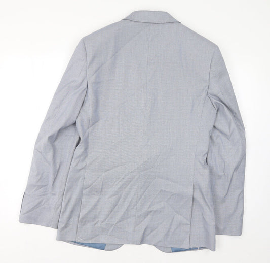 Mens UK Size 38 Marks and Spencer Regular Blue Suit Jacket