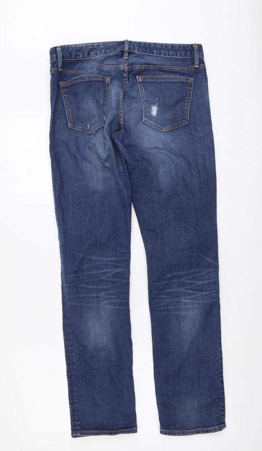 Womens UK Size 28 in Gap Regular Fit Straight Blue Jeans