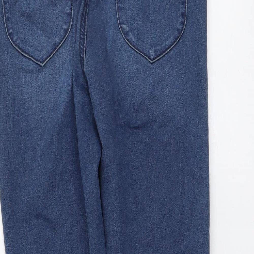 ASOS Womens Blue Cotton Skinny Jeans Size 24 in L30 in Regular Button