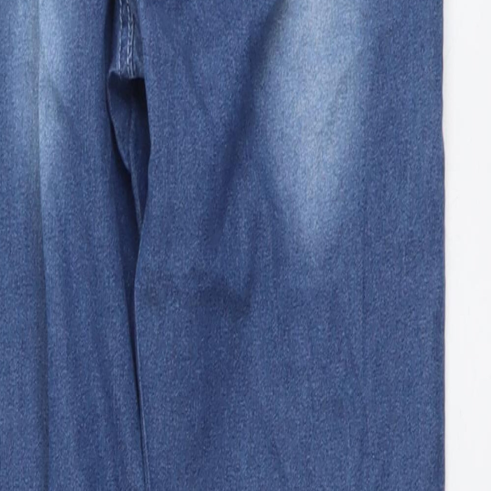 SheIn Womens Blue Cotton Skinny Jeans Size M L30 in Regular Button