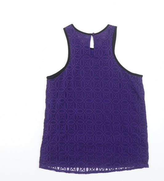 Womens UK Size 14 NEXT Purple Basic Tank