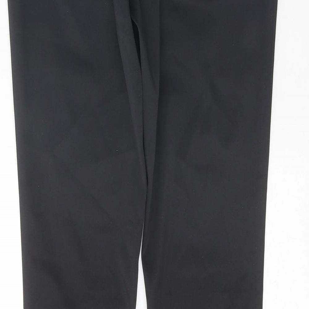 Womens UK Size 10 Topshop Regular Fit Black Trousers
