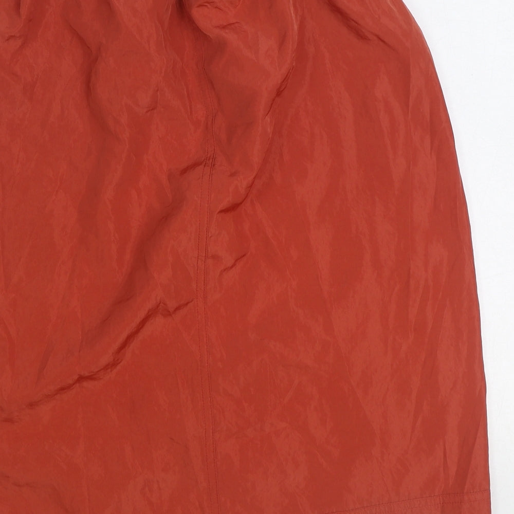 Gap Womens Orange Polyester Straight & Pencil Skirt Size S Drawstring