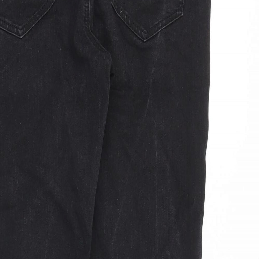 George Womens Black Cotton Skinny Jeans Size 10 Slim Zip