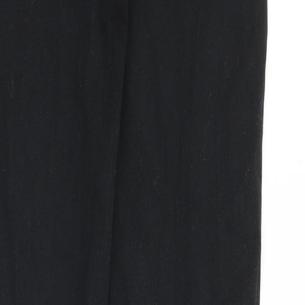 Uniqlo Womens Black Cotton Skinny Jeans Size 28 in Slim Zip