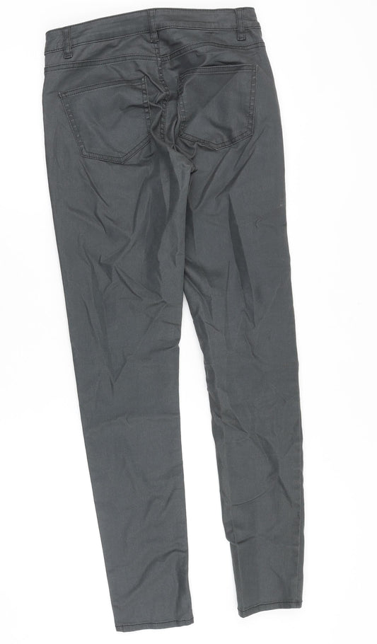 Womens UK Size 8 H&M Regular Fit Skinny Grey Jeans