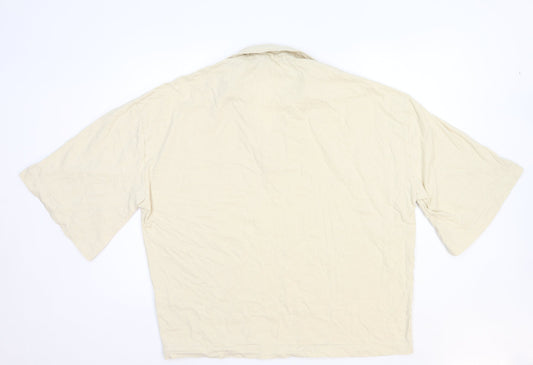 Womens UK Size M ASOS Ivory Basic Blouse