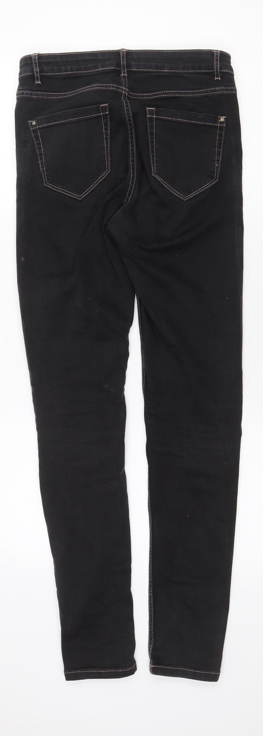 ESMARA Womens Grey Cotton Skinny Jeans Size 10 Regular Zip