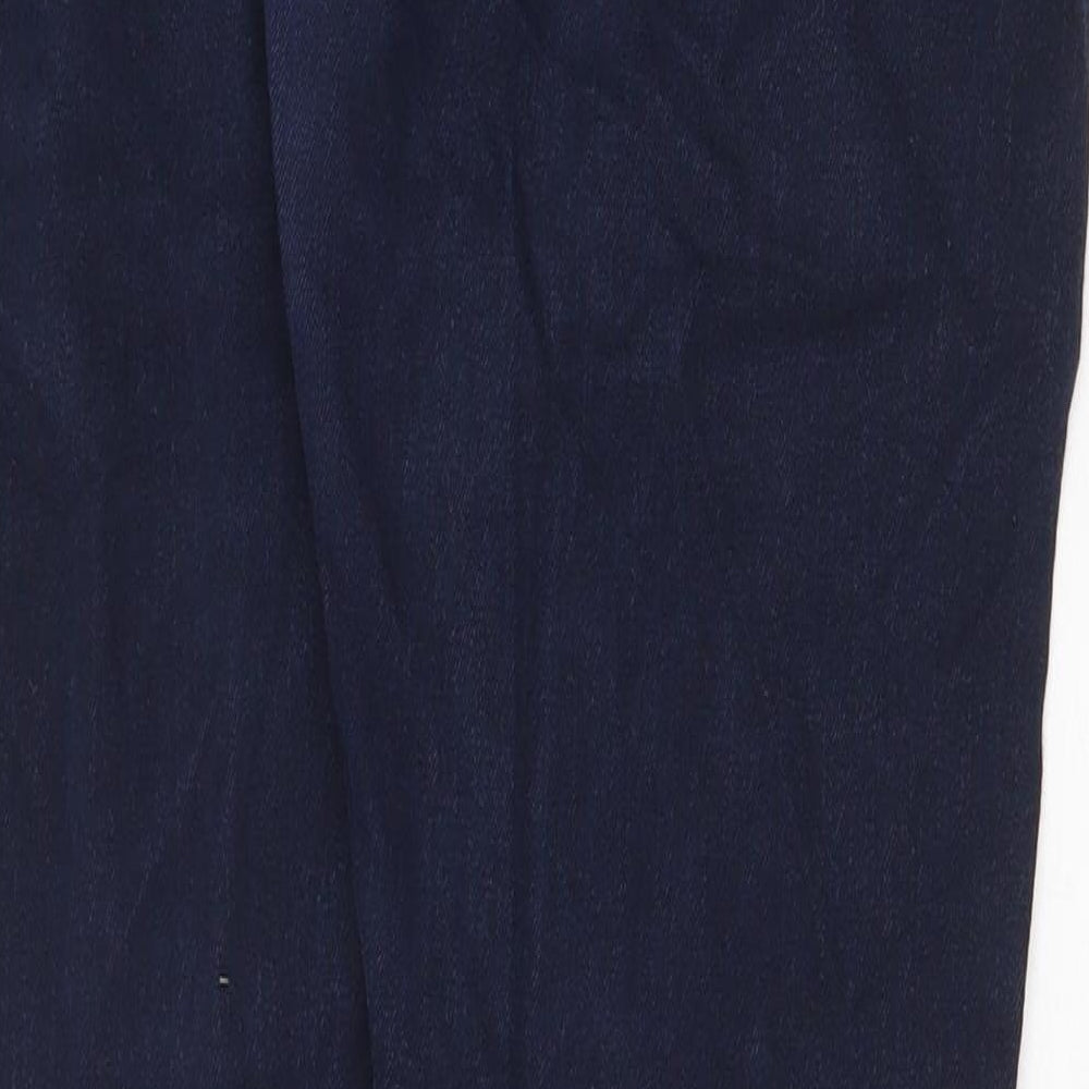 Topshop Womens Blue Cotton Skinny Jeans Size 30 in Regular Zip