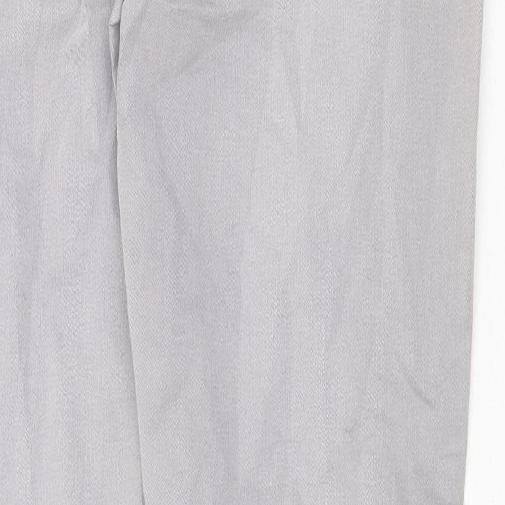 NEXT Womens Grey Cotton Skinny Jeans Size 12 Regular Zip