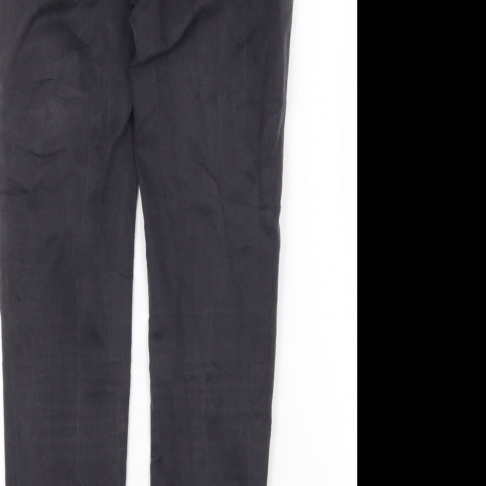 Dorothy Perkins Womens Grey Cotton Skinny Jeans Size 8 Regular Zip