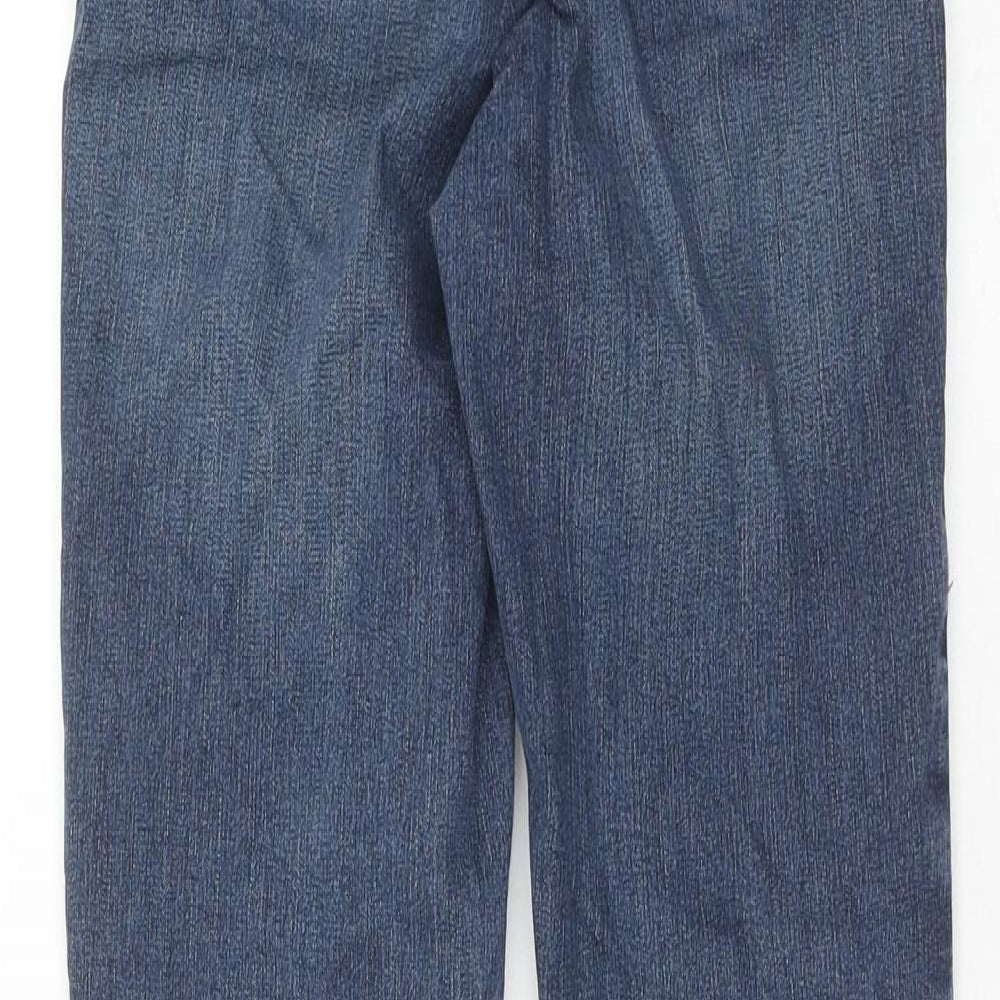 Topshop Womens Blue Cotton Skinny Jeans Size 26 in L32 in Regular Zip