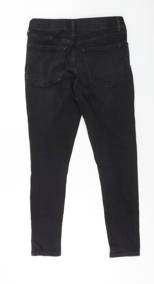 Topshop Womens Blue Cotton Skinny Jeans Size 32 in L32 in Regular Zip