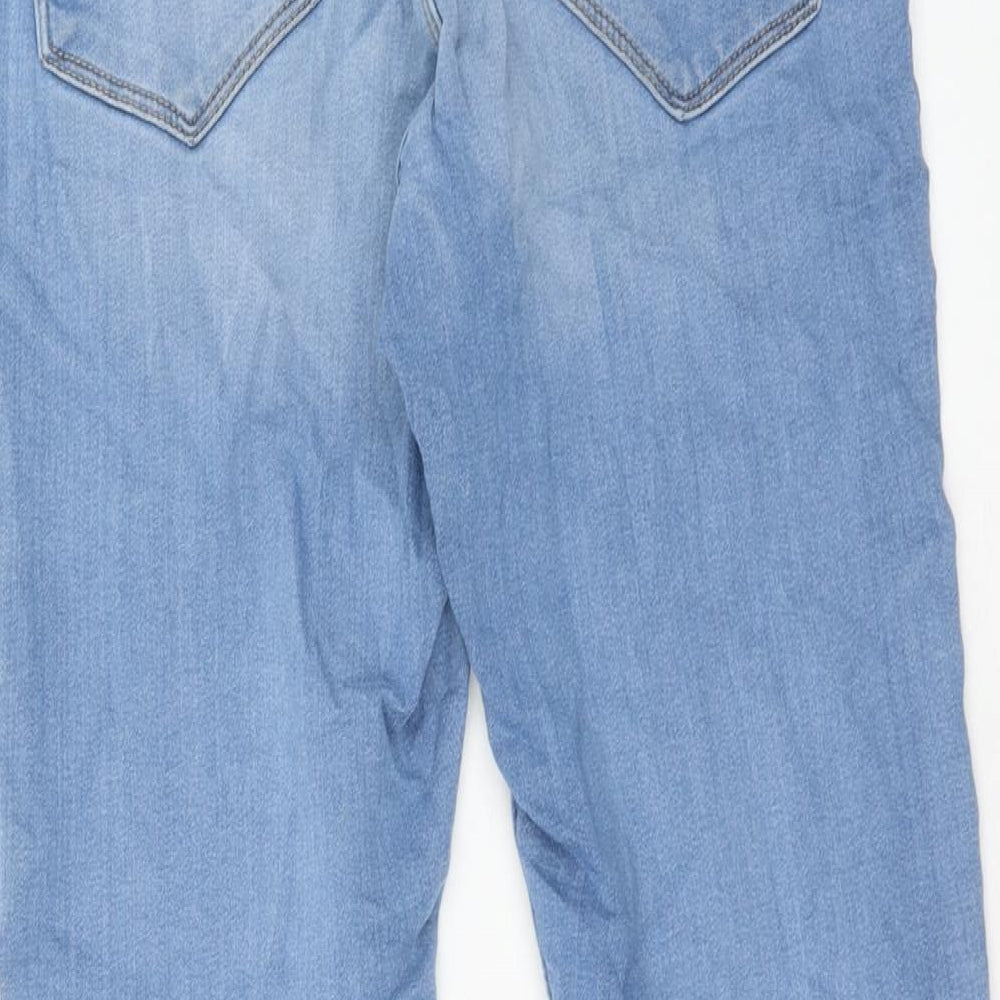 Dorothy Perkins Womens Blue Cotton Skinny Jeans Size 8 Regular Zip