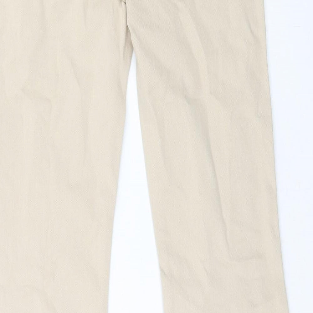 Womens UK Size 30 in Preworn Regular Fit Wide-Leg Brown Jeans