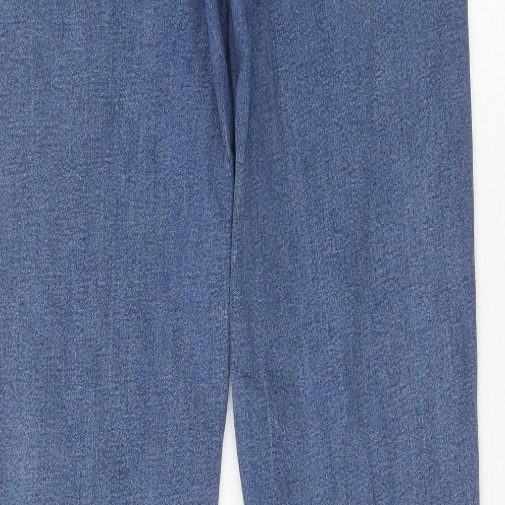 Denim & Co. Womens Blue Cotton Skinny Jeans Size 12 Regular Zip