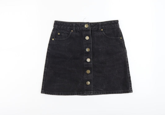 Womens UK Size 8 Miss Selfridge Straight & Pencil Denim Skirt