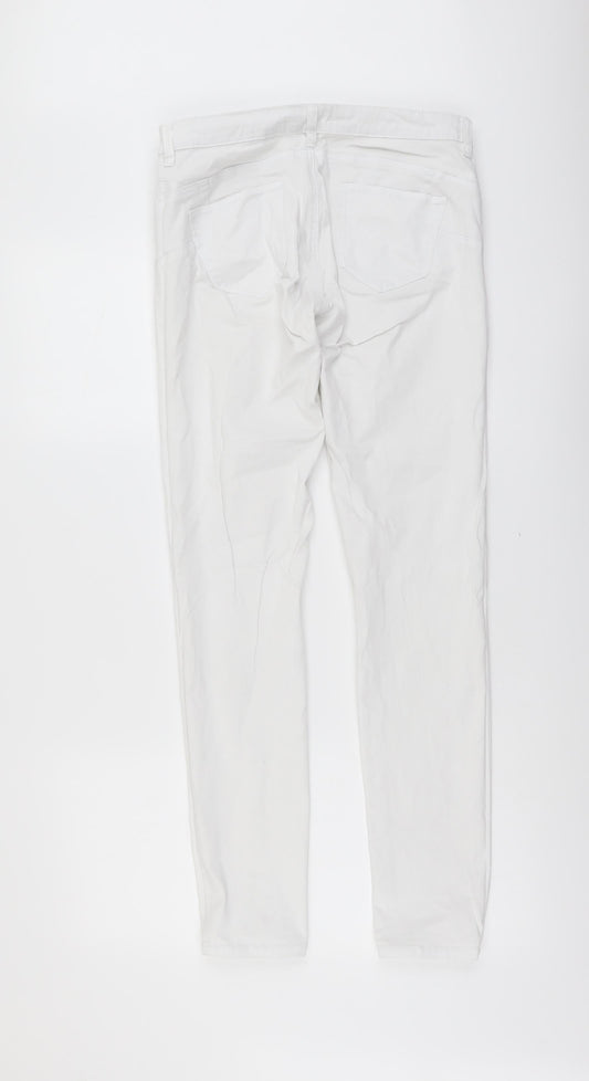 Womens UK Size M Calliope Regular Fit Skinny White Jeans