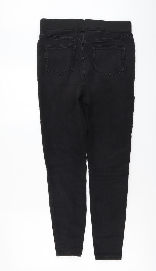 Womens UK Size 10 Papaya Regular Fit Jegging Black Jeans