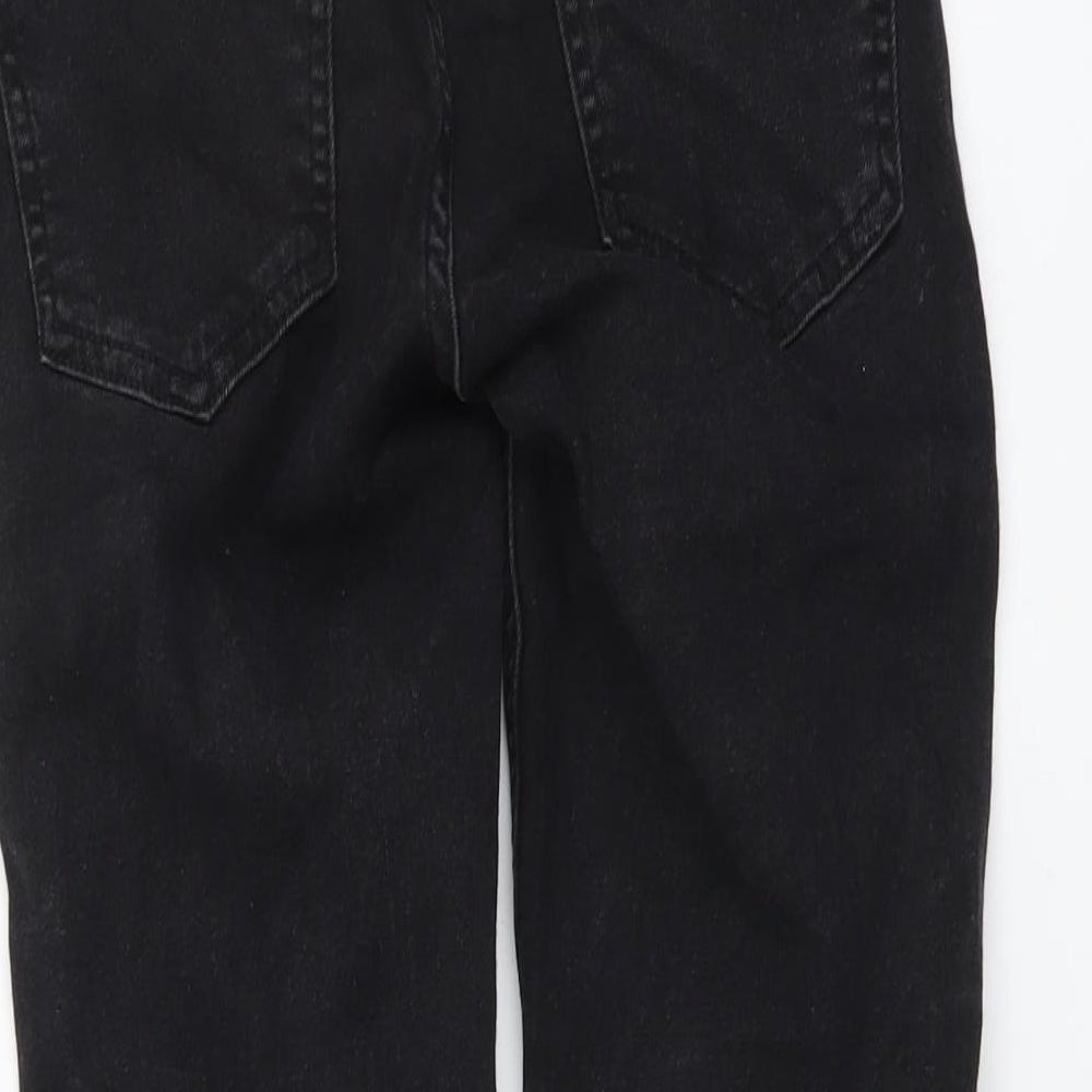 Denim & Co. Womens Grey Cotton Skinny Jeans Size 8 L27 in Regular Button