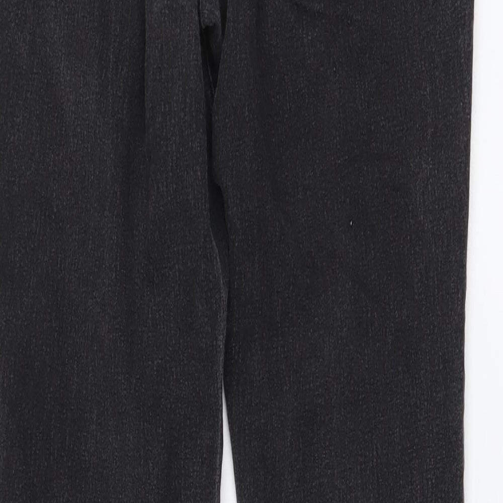 Dorothy Perkins Womens Grey Cotton Straight Jeans Size 10 L25 in Regular Button