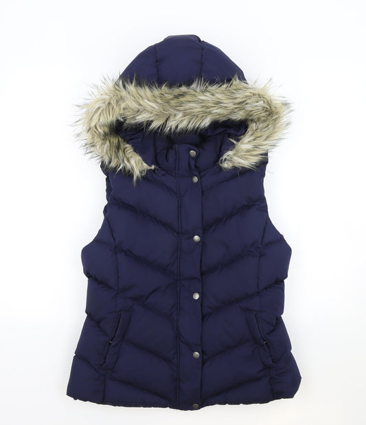Womens UK Size M Gap Blue Quilted Coat