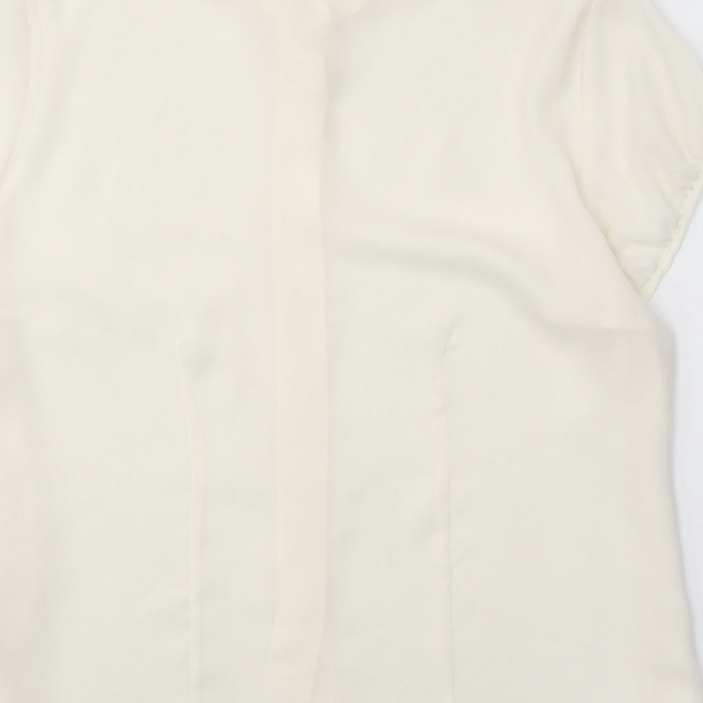 Womens UK Size 20 essence White Basic Button-Up