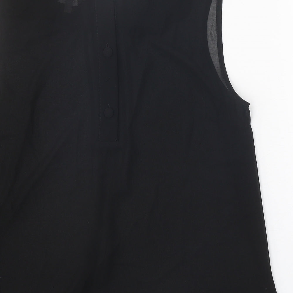 Womens UK Size 14 Limited Black Basic Tank