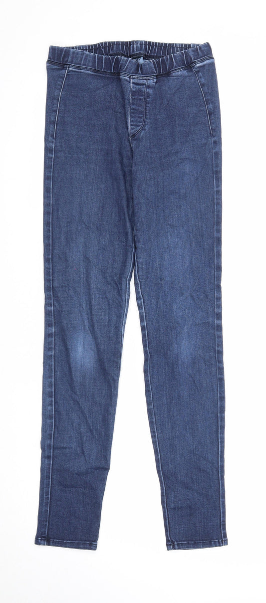 Womens UK Size S Uniqlo Regular Fit Skinny Blue Jeans