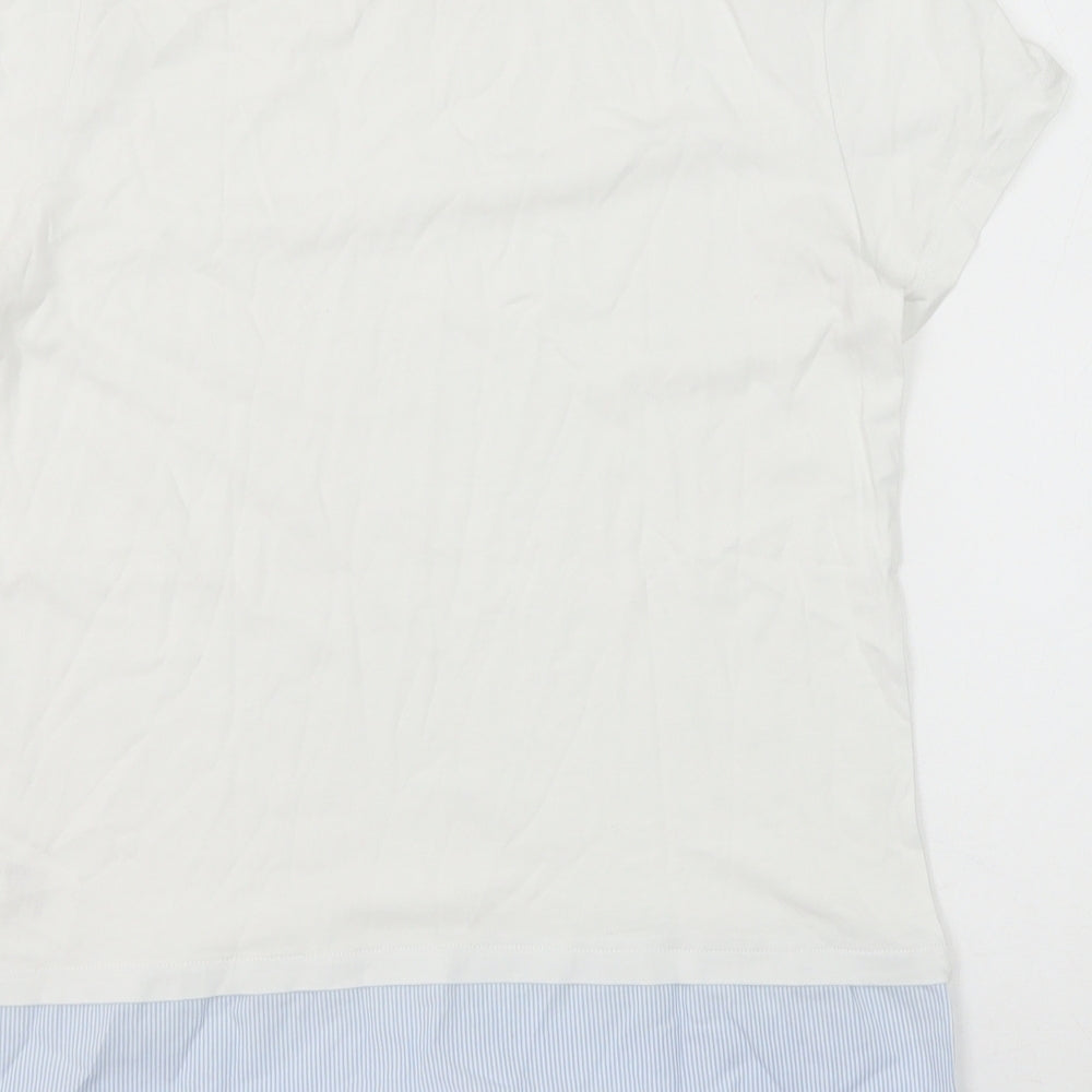 Womens UK Size XS H&M White Basic T-Shirt