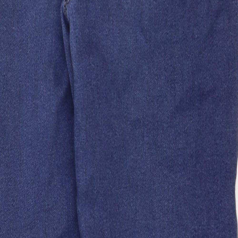 George Girls Blue Cotton Skinny Jeans Size 10-11 Years Regular